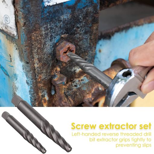 Heavy-Duty Jumbo Bolt Extractor Set