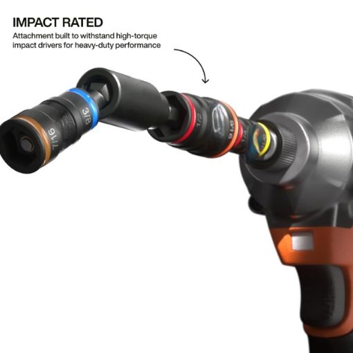 Impact Flip Socket Set with Swivel Adapter