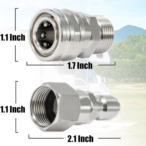 M22 14mm to 3/8" Quick Connect Swivel Adapter Set