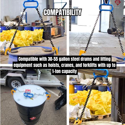 2200 lbs Vertical Chain Drum Lifter