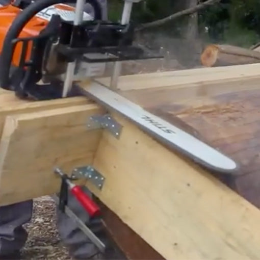 Adjustable Chainsaw Mill Guide Attachment