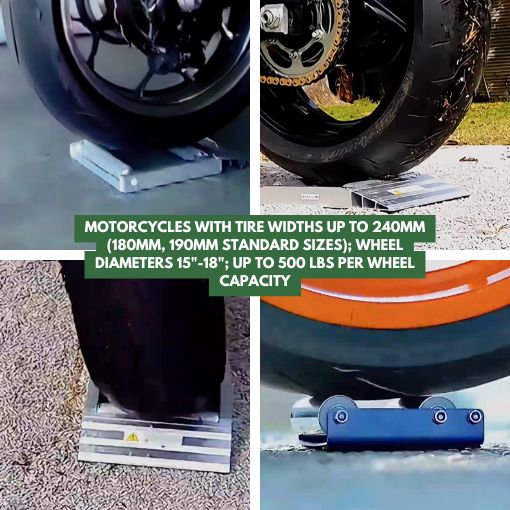 Aluminum Motorcycle Wheel Cleaning Stand