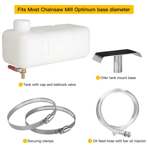 Auxiliary Oiler Kit for Chainsaw Milling Attachment