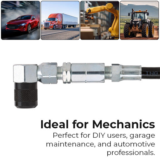 90-Degree Grease Gun Swivel Coupler