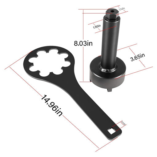 Bearing Carrier Nut Tool & Drive Spanner Wrench