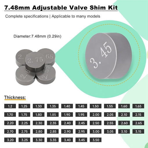 Motorcycle Complete Valve Shim Kit