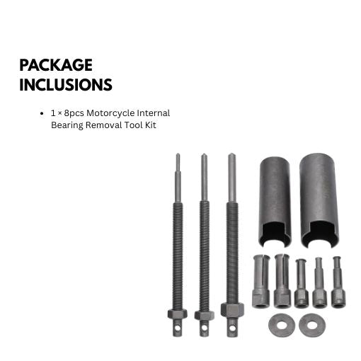 8pcs Motorcycle Internal Bearing Removal Tool Kit