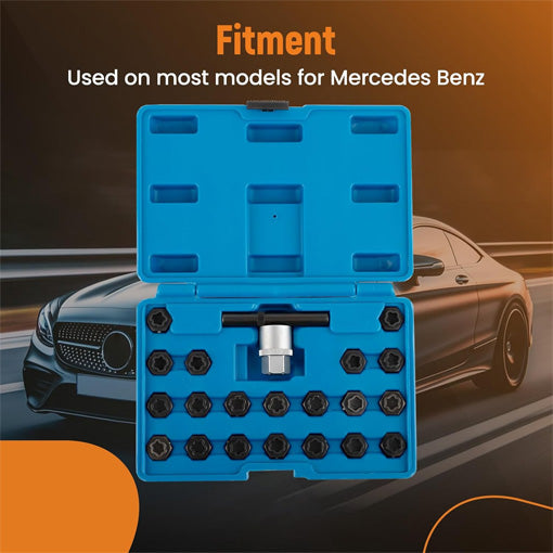 Anti-Theft Wheel Locking Bolt Nut Key Kit