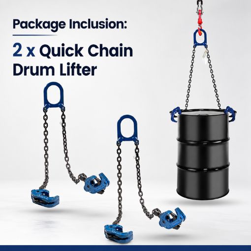 2-Pack Quick Chain Drum Lifter