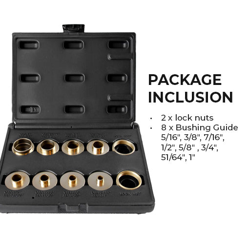 Brass Router Template Bushing Guide Set