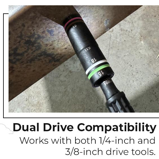 Heavy Duty Quad Socket Impact Flip Socket Set