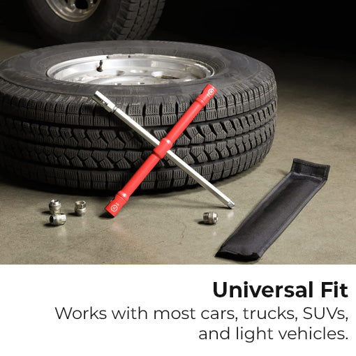 Super-strong 26" Universal Compact Lug Wrench Set