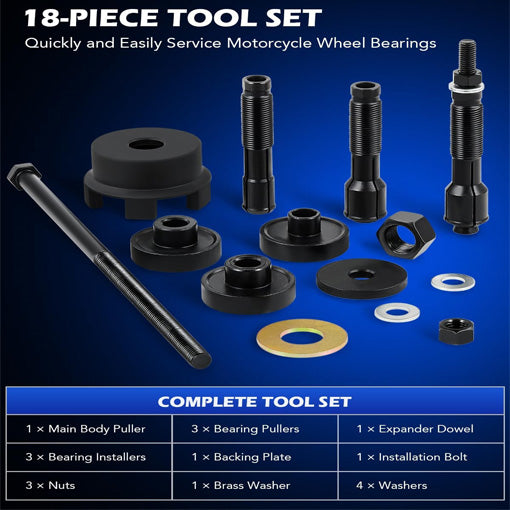 Wheel Bearing Puller Tool Kit for Harley