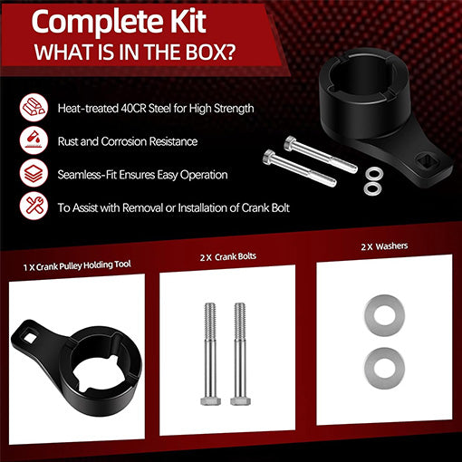 Crankshaft Damper Pulley Holding Holder Harmonic Tool