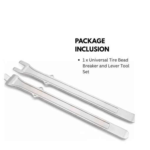 Universal Tire Bead Breaker and Lever Tool Set