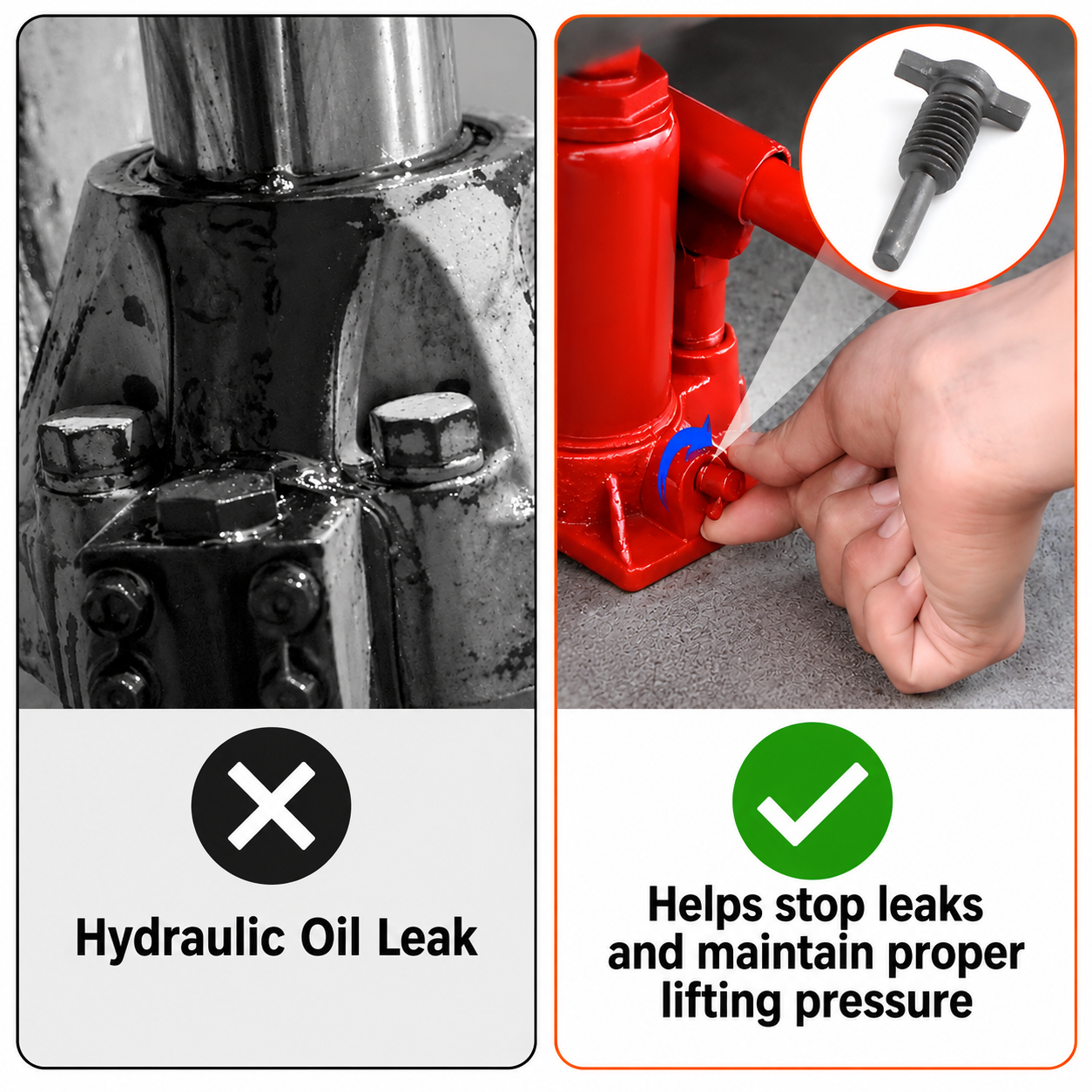 2-Ton Vertical Hydraulic Bottle Jack Repair Kit