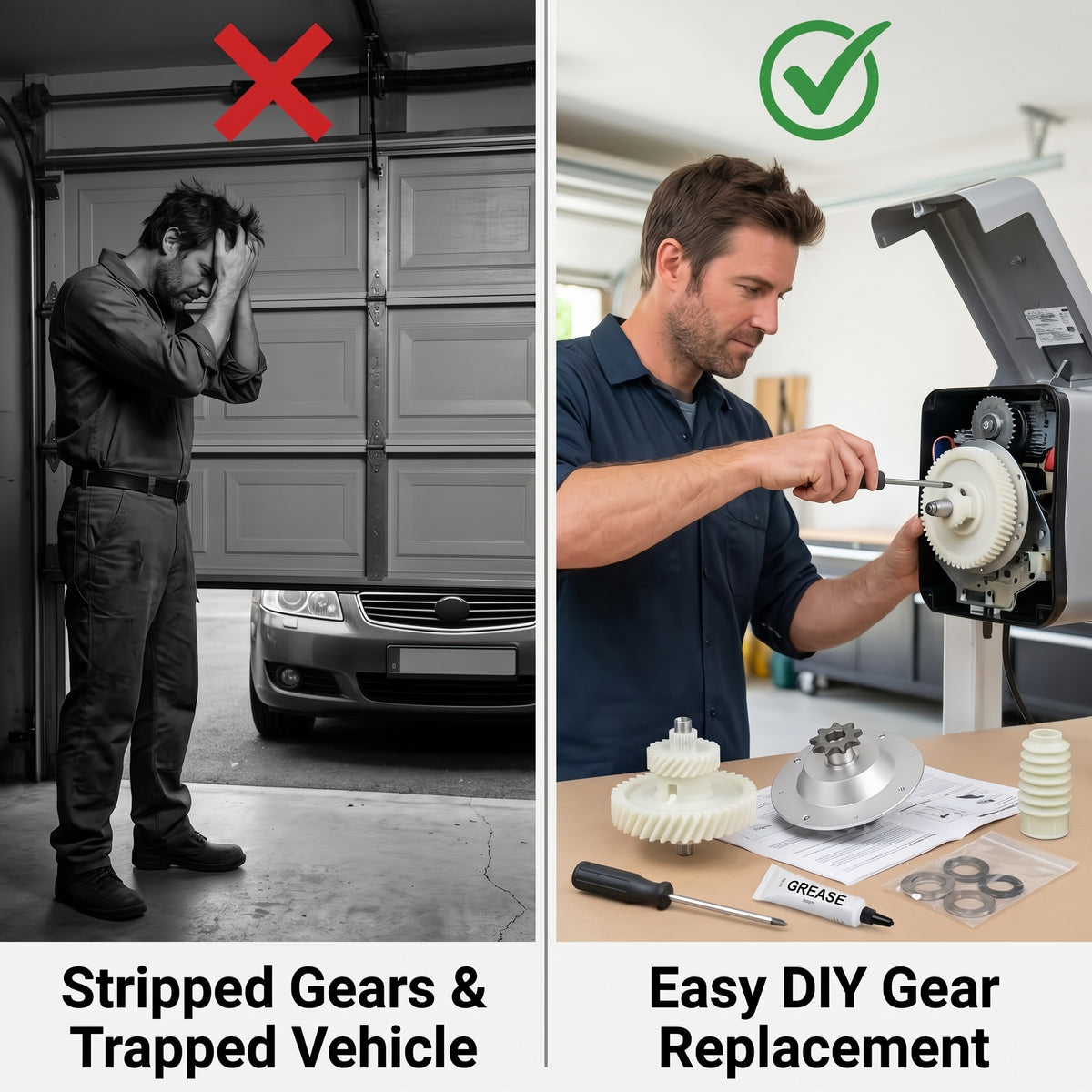 Garage Door Gear and Sprocket Replacement Kit