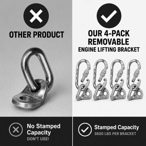 4-Pack Removable Engine Lifting Bracket
