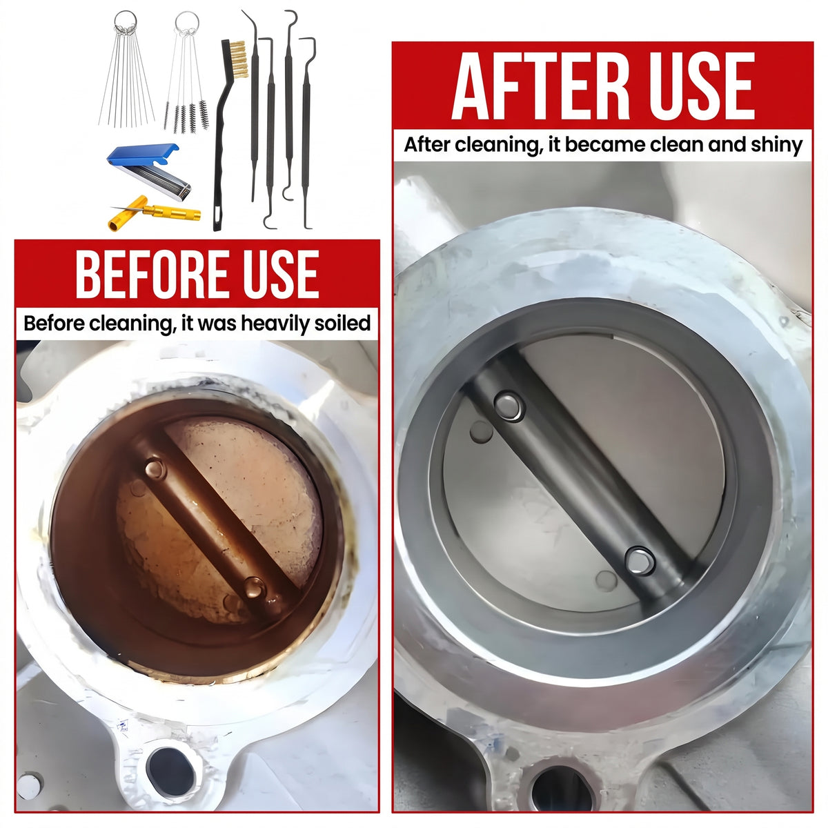 9-Piece Universal Carburetor Cleaning Tool Kit