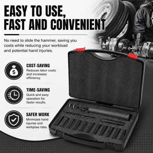 18-Piece Universal Dowel Pin Puller Tool Kit
