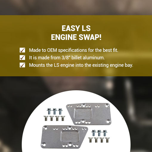 LS Engine Universal Swap Bracket Small Block