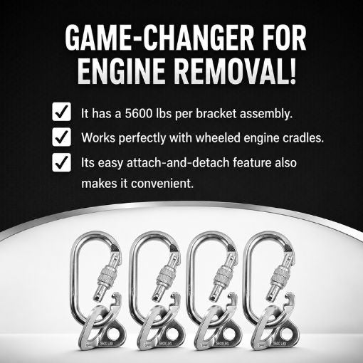4-Pack Removable Engine Lifting Bracket