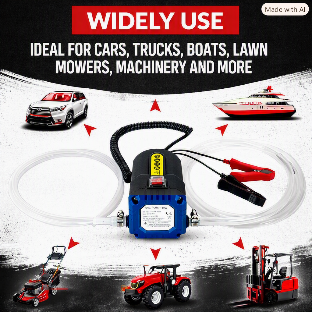 12V 80W Electric Oil Change Pump Extractor