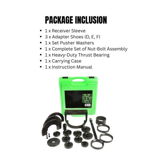 Heavy Duty Master Wheel Hub and Bearing Removal Tool Set