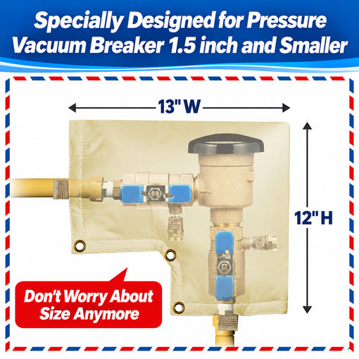 Backflow Preventer Insulation Cover for Vacuum Breaker