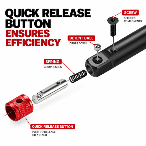 1/2" Drive Quick Release Locking Impact Socket Extension Set