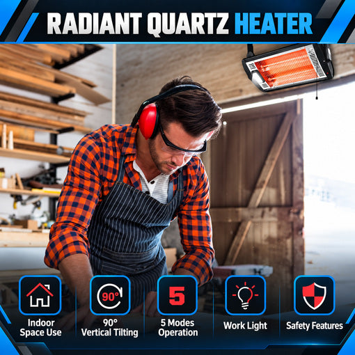 120V Adjustable Electric Garage Heater