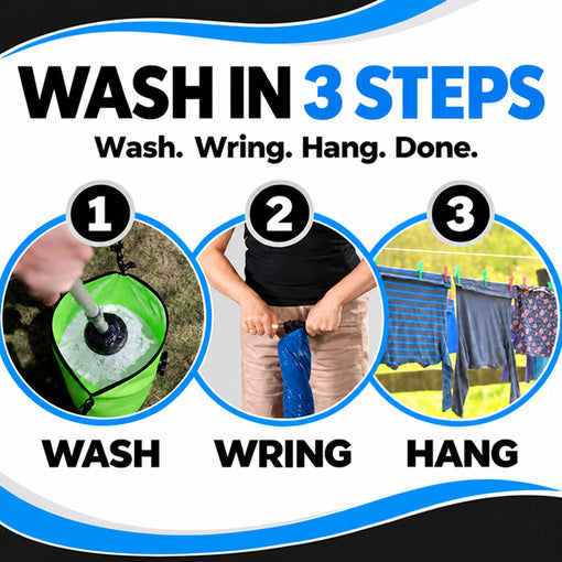 Portable Off-Grid Laundry Washing Machine