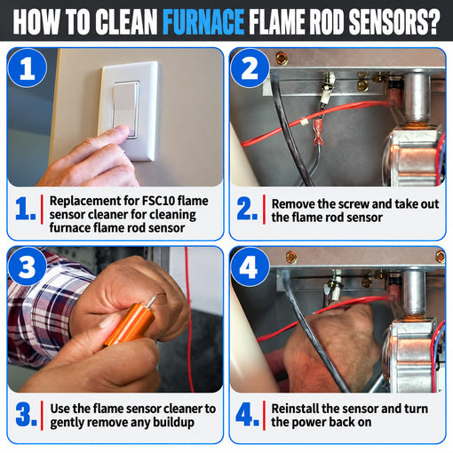 2-Pack Furnace Flame-sensor Cleaner
