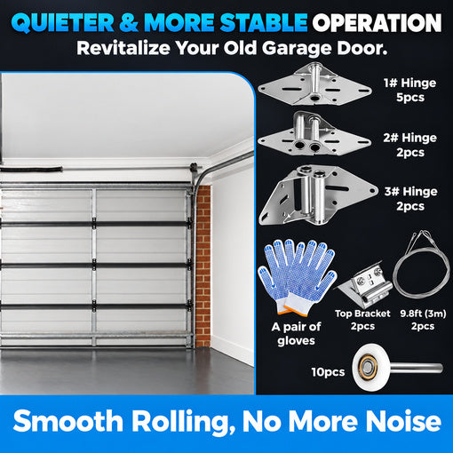 Upgraded Garage Door Hardware Kit