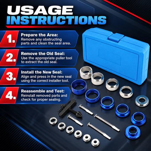 Crank Bearing Camshaft Seal Installer and Remover Set