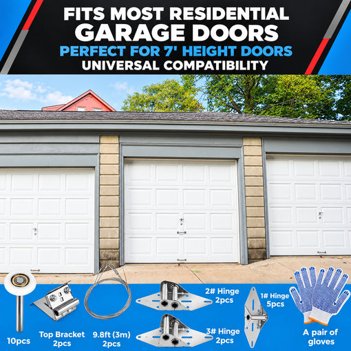 Upgraded Garage Door Hardware Kit