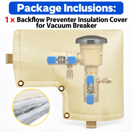 Backflow Preventer Insulation Cover for Vacuum Breaker