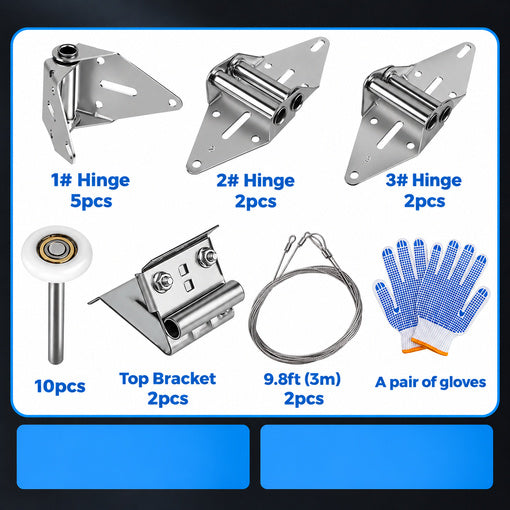 Upgraded Garage Door Hardware Kit