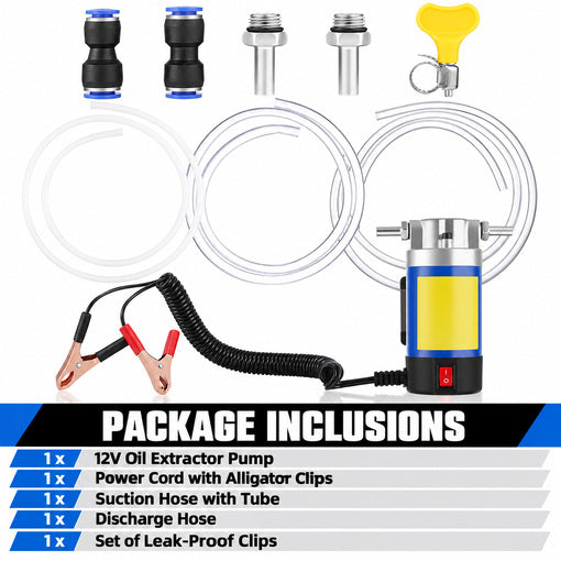 12V 100W Portable Engine Oil Extractor Pump