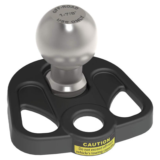 3-Way Hitch Plate with Tow Ball