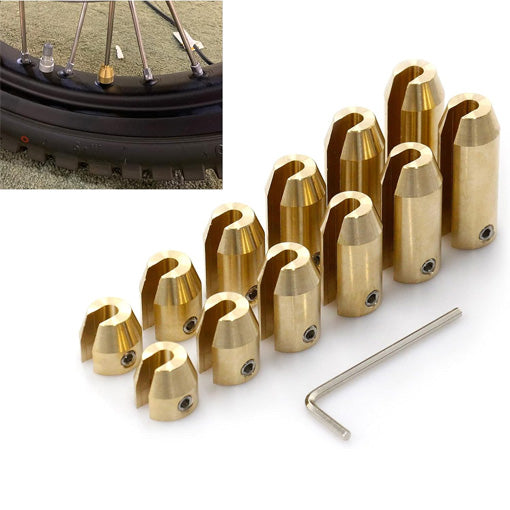 Universal Motorcycle Reusable Brass Wheel Spoke Balance Weights Refill