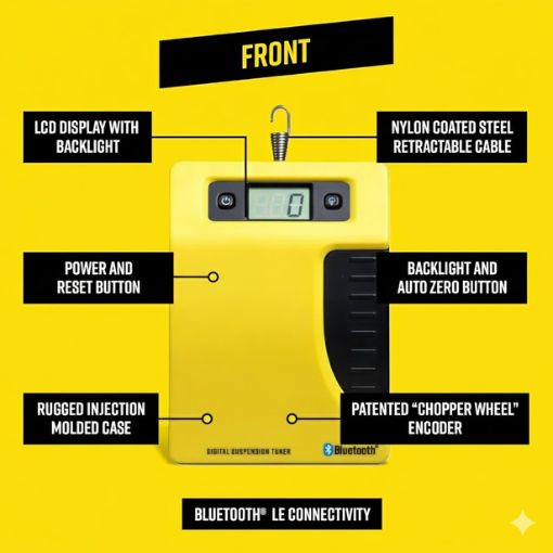 Motorcycle Digital Sag Scale for Suspension Tuning