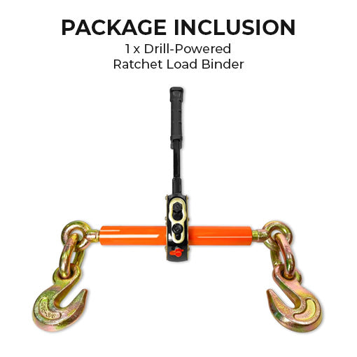 Drill-Powered Ratchet Load Binder