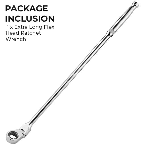 Extra Long Flex Head Ratchet Wrench