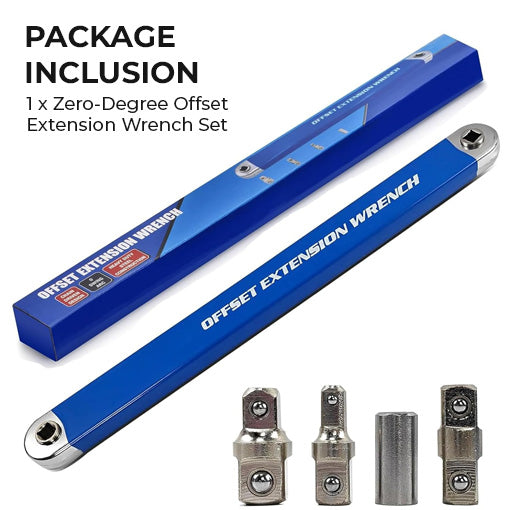 Zero-Degree Offset Extension Wrench Set