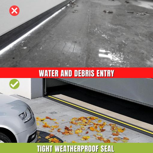 16 FT Garage Door Threshold and Bottom Seals Kit