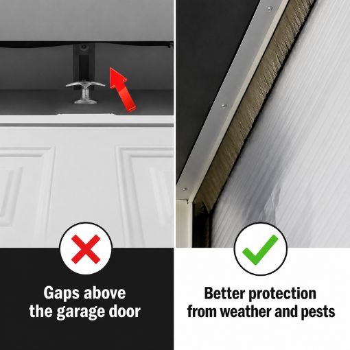 Roll Up Garage Door Top Brush Seal Kit
