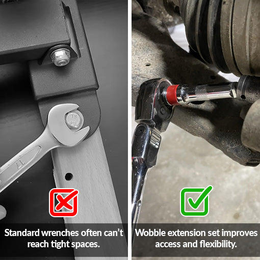 Ratchet Wobble Extension Set