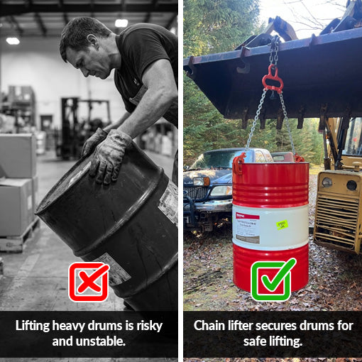 Quick Chain Drum Lifter