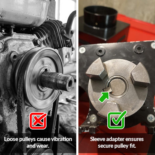 Crankshaft Sleeve Adapter for Gas Engine Pulley